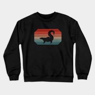 Retro skunk lover motif fart fart Crewneck Sweatshirt